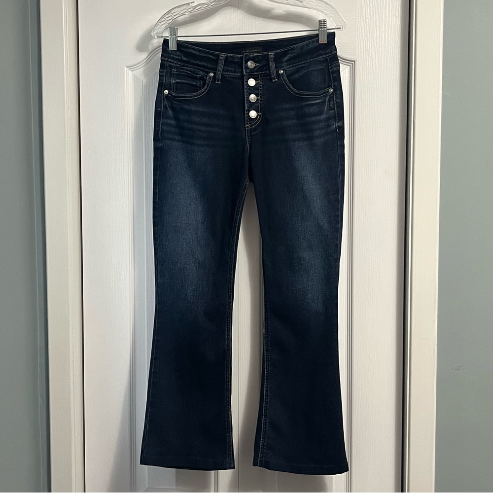 SILVER JEANS SUKI bootcut denim jeans women’s size 29 Buttonfly